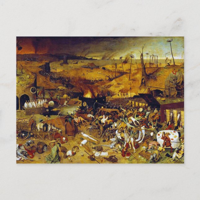 Der Triumph des Todes durch Pieter Bruegel der Ält Postkarte (Vorderseite)