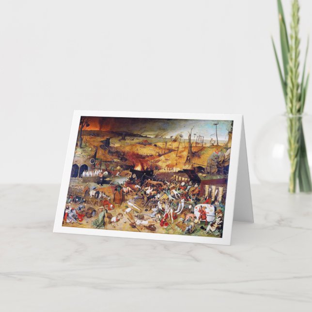 Der Triumph des Todes, Pieter Bruegel Karte (Vorderseite)