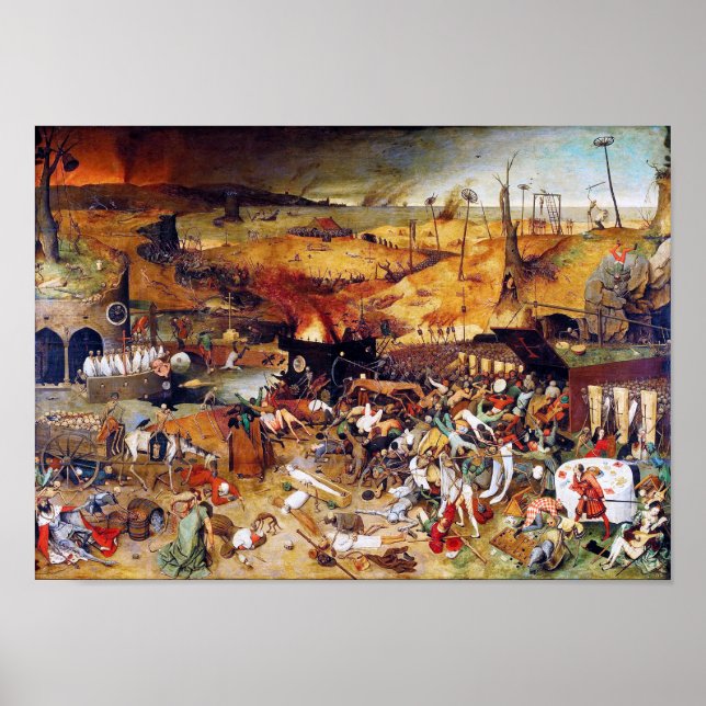 Der Triumph des Todes, Pieter Bruegel Poster (Vorne)