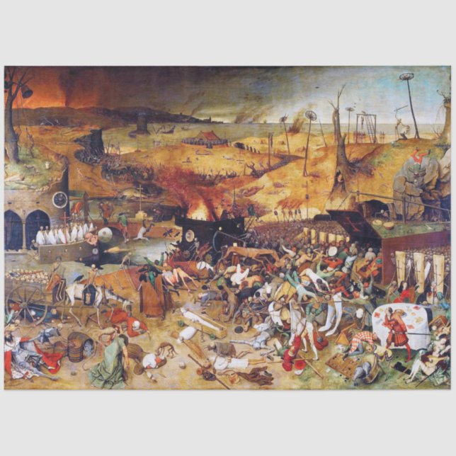 Der Triumph des Todes, Pieter Bruegel Seidenpapier (Vorderseite)