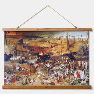 Der Triumph des Todes, Pieter Bruegel Wandteppich Mit Holzrahmen