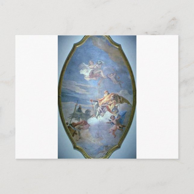 Der Triumph des Valors über die Zeit von Giovanni  Postkarte (Vorderseite)
