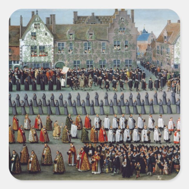 Der Triumph Quadratischer Aufkleber (Vorderseite)