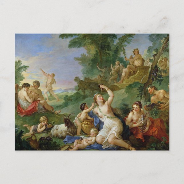 Der Triumph von Bacchus Postkarte (Vorderseite)