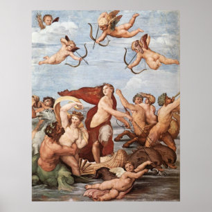 Der Triumph von Galatea Canvas Print Poster