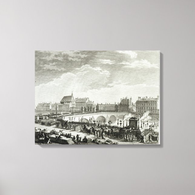 Der Triumph von Voltaire Leinwanddruck (Vorderseite)