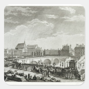 Der Triumph von Voltaire Quadratischer Aufkleber