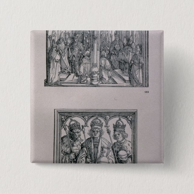 Der Triumphbogen des Kaisers Maximilian I Button (Vorderseite)