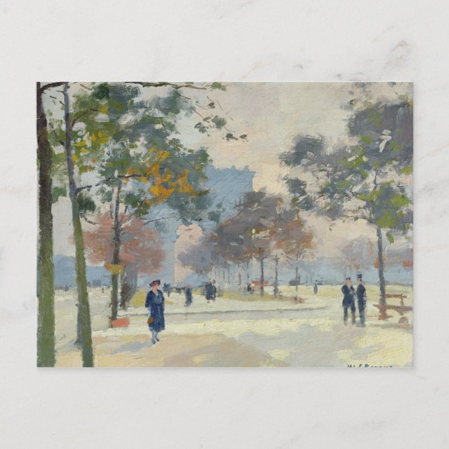 Der Triumphbogen im Herbst in Paris Postkarte (Vorderseite)