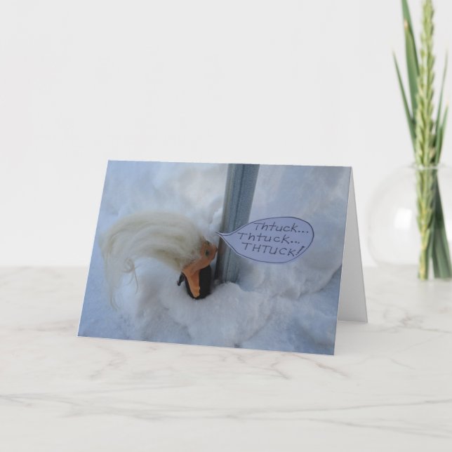 Der Troll blieb an einem Pol hängen. Karte (Vorderseite)