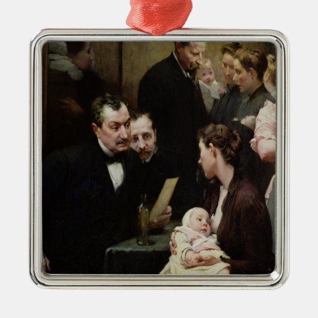 Der Tropfen von Milch Bellevilles: Doktor Variots Silbernes Ornament (Vorne)