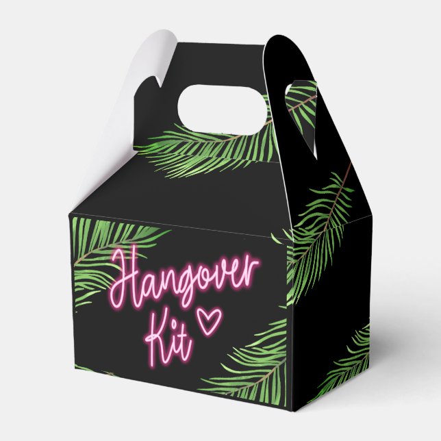 Der tropische Bach der Braut Grün und Rosa Geschenkschachtel