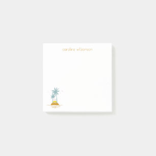 Der tropische Ozean und die Palmen Personalisiert Post-it Klebezettel