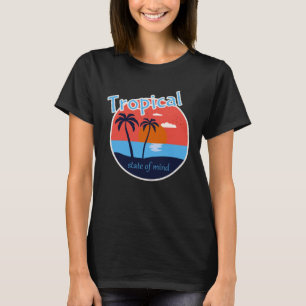 Der tropische Staat des Mind Beach Life T-Shirt