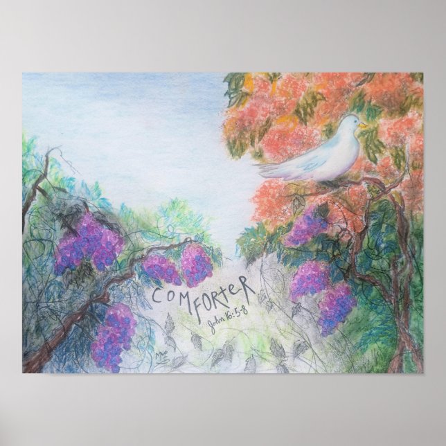 Der Tröster Original Kunst Christlicher Poster (Vorne)