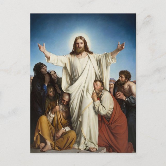 Der Tröster von Carl Bloch Postkarte (Vorderseite)