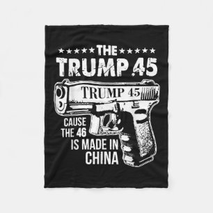 Der Trump 45, weil die 46 in China gemacht werden Fleecedecke
