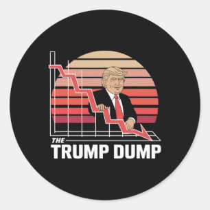 Der Trump-Abschwung gegen den Trump-Aktiencrash Runder Aufkleber