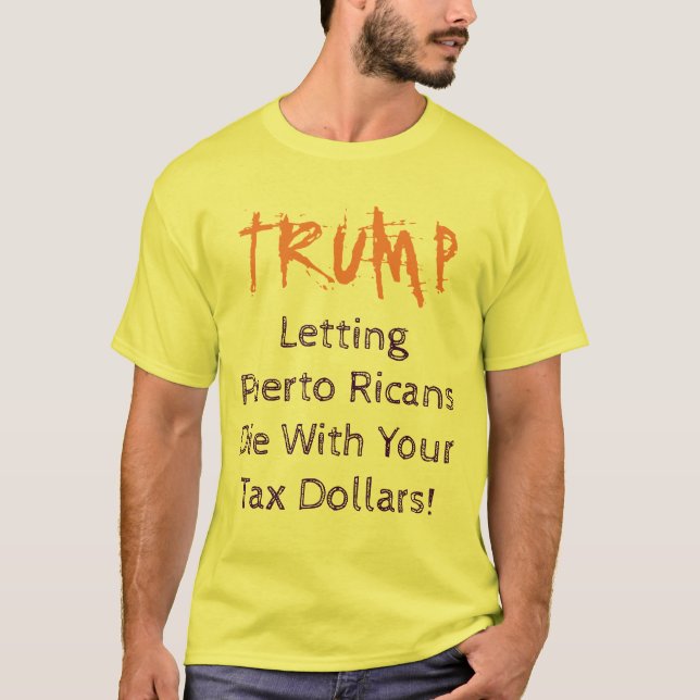 Der TRUMPF, der Puertorikaner lässt, die Shirt (Vorderseite)