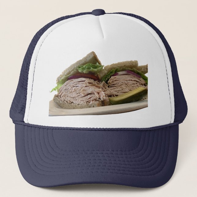 Der Truthahn-Sandwich-Hut Truckerkappe (Vorderseite)