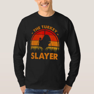 DER TRUTHÄHNCHEN-TÖTER Truthahn Jäger Liebt Jagen  T-Shirt