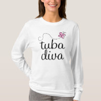 Der Tuba-T-Shirt-T - Shirt der lustigen Frauen