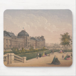 Der Tuileries-Palast, Paris, Frankreich Lithograph Mousepad