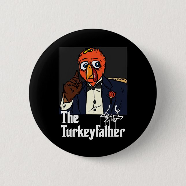 Der türkische Erntedank Day Fun Meme Fall A Button (Vorderseite)