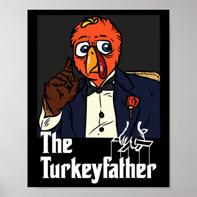 Der türkische Erntedank Day Fun Meme Fall A Poster (Vorne)