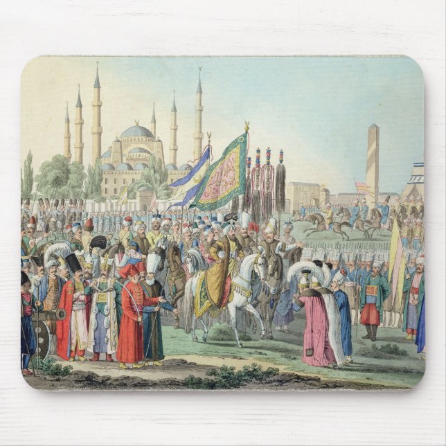 Der türkische Sultan, der seine Janissaries Mousepad (Vorne)