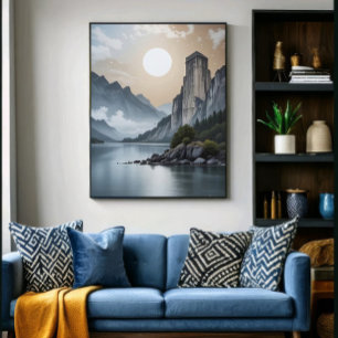 Der Turm der ewigen Stille Leinwanddruck