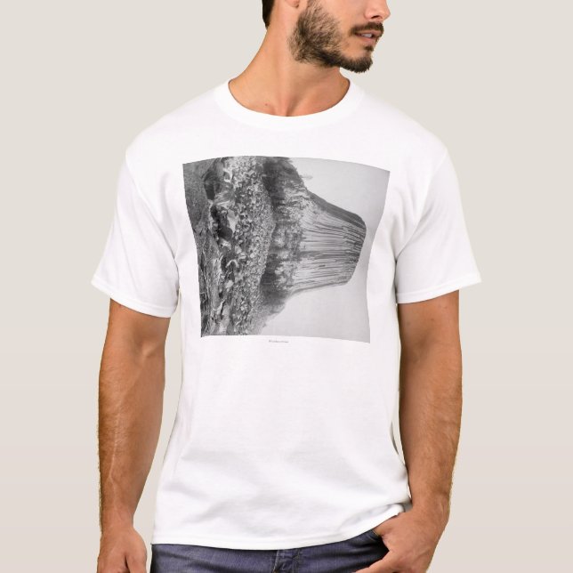 Der Turm des Teufels vom Westen mit gefallen T-Shirt (Vorderseite)