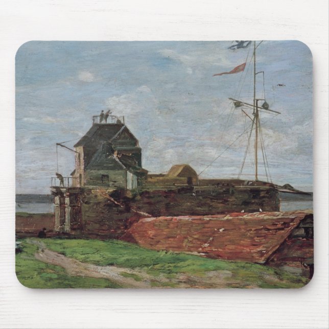 Der Turm Francois Ier bei Le Havre, 1852 Mousepad (Vorne)