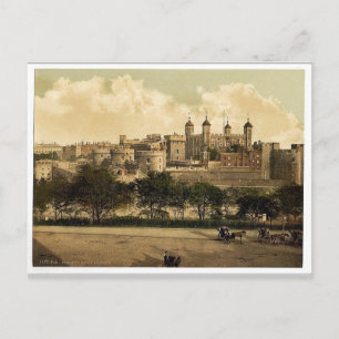 Der Turm, London, England, das seltene Fotochrom Postkarte