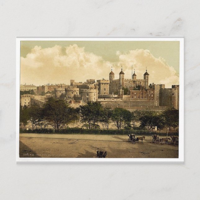 Der Turm, London, England, selten Fotochrom Postkarte (Vorderseite)