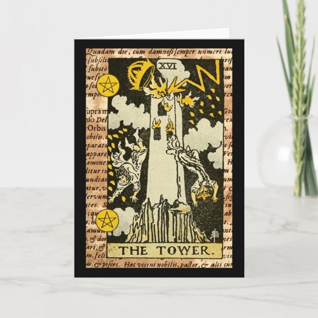 Der Turm Tarot Karte (Vorderseite)