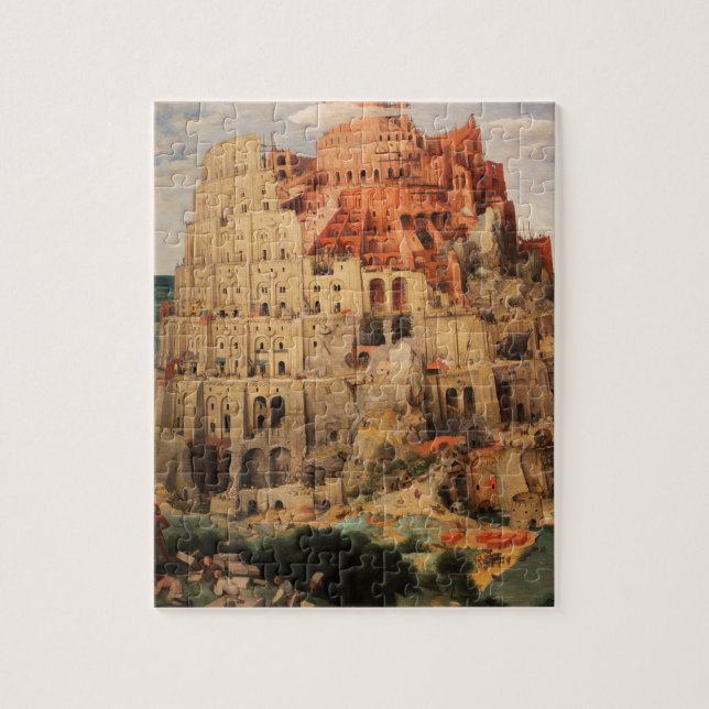 Der Turm von Babel Durch Pieter Bruegel das Puzzle (Vertikal)