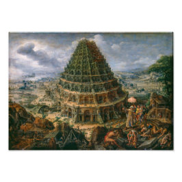 Der Turm von Babel | Marten van Valckenborch | Fotodruck