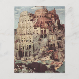 Der Turm von Babel - Pieter Bruegel der Ältere Postkarte