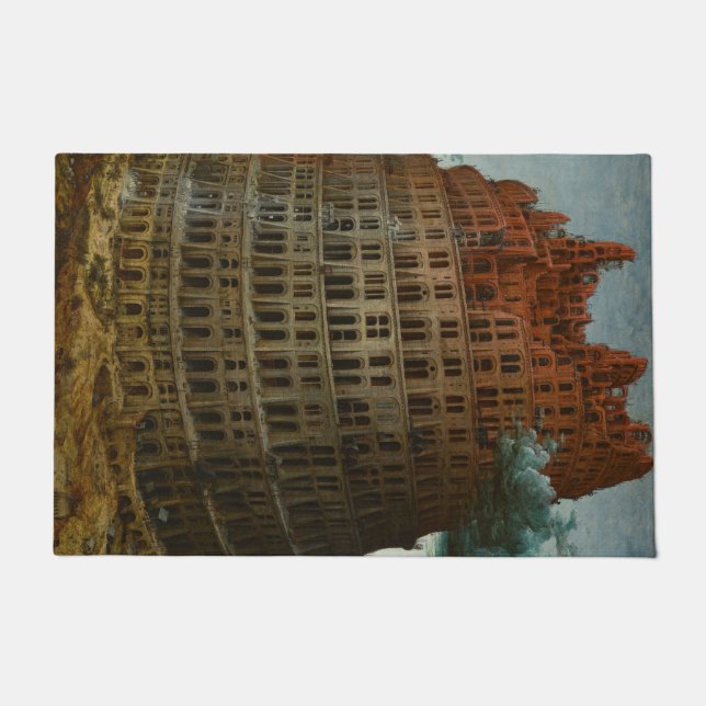 Der Turm von Babel (von Pieter Bruegel dem Älteren Fußmatte (Vorderseite)