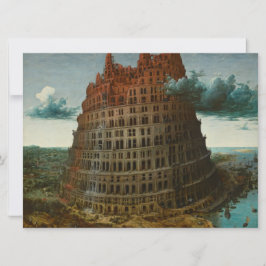 Der Turm von Babel (von Pieter Bruegel dem Älteren Karte