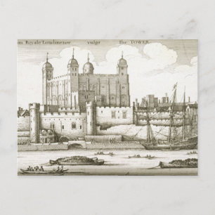Der Turm von London, 1647 (Gravieren) Postkarte