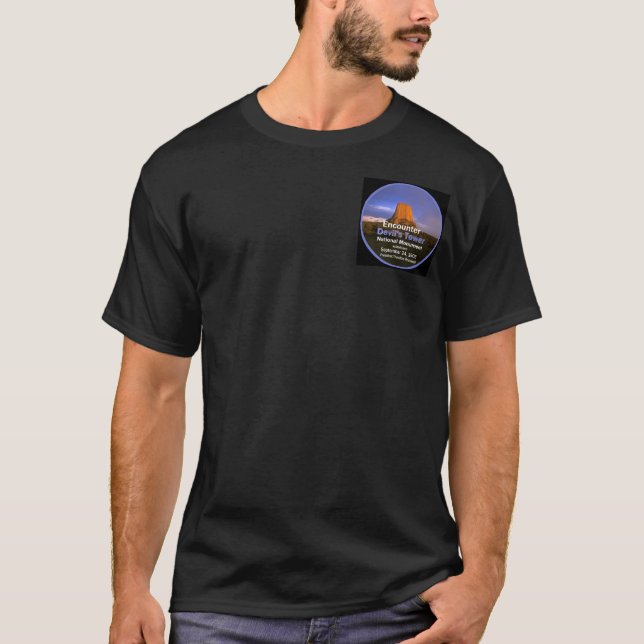 Der Turm WYOMING des Teufels T-Shirt (Vorderseite)