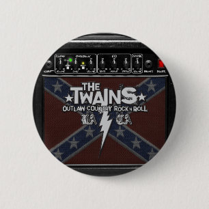 Der TWAINS Dixie Ampere Knopf! Button