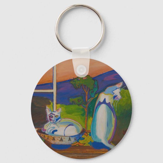 Der Twevils-Pinky&Bleu-Schlüsselanhänger Schlüsselanhänger (Vorderseite)