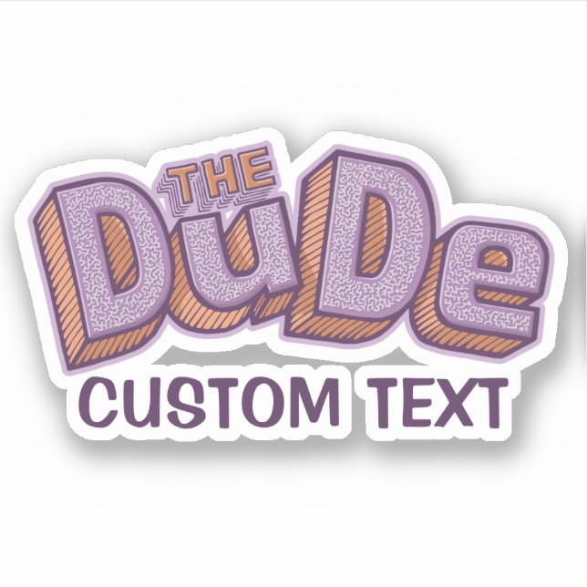 Der Typ Aufkleber (Vorderseite)