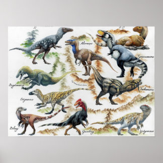 Der Tyrannosauroiden-Stammbaum-Druck Poster