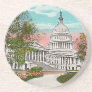 Der U.S. Capitol Vintage Untersetzer
