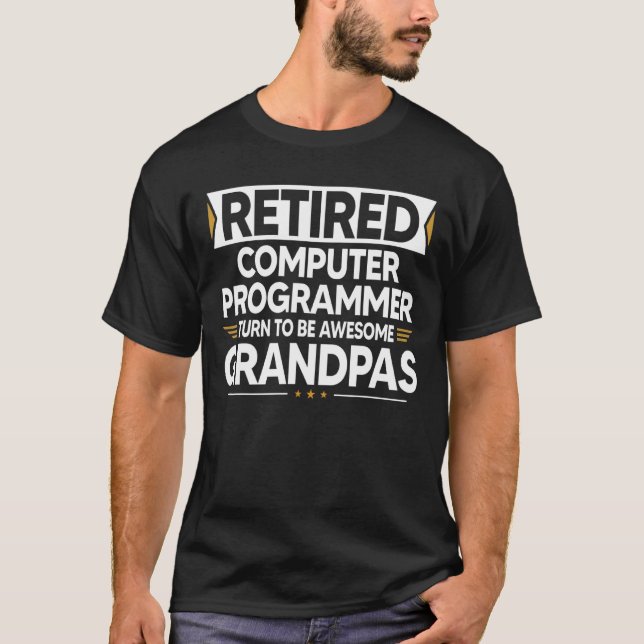 Der überarbeitete Computerprogrammierer wird zum P T-Shirt (Vorderseite)