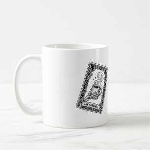 Der Überleben Tarot Karte Lustiger Skelett Kaffeeb Kaffeetasse